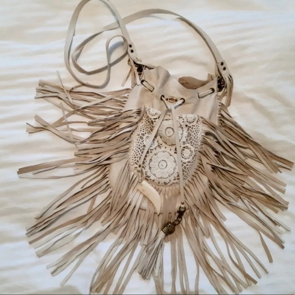 Spell & Gypsy Collective Skull Voodoo Crochet Bag